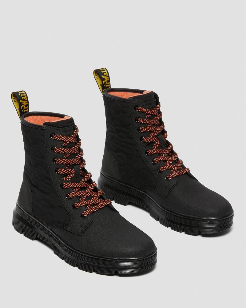 Black Men's Dr Martens Combs II Dual Leather Ankle Boots | CA 437KOR